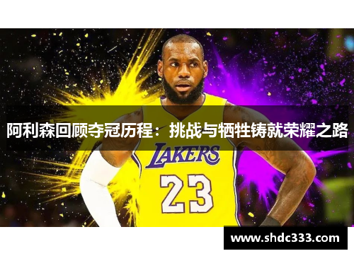 阿利森回顾夺冠历程：挑战与牺牲铸就荣耀之路